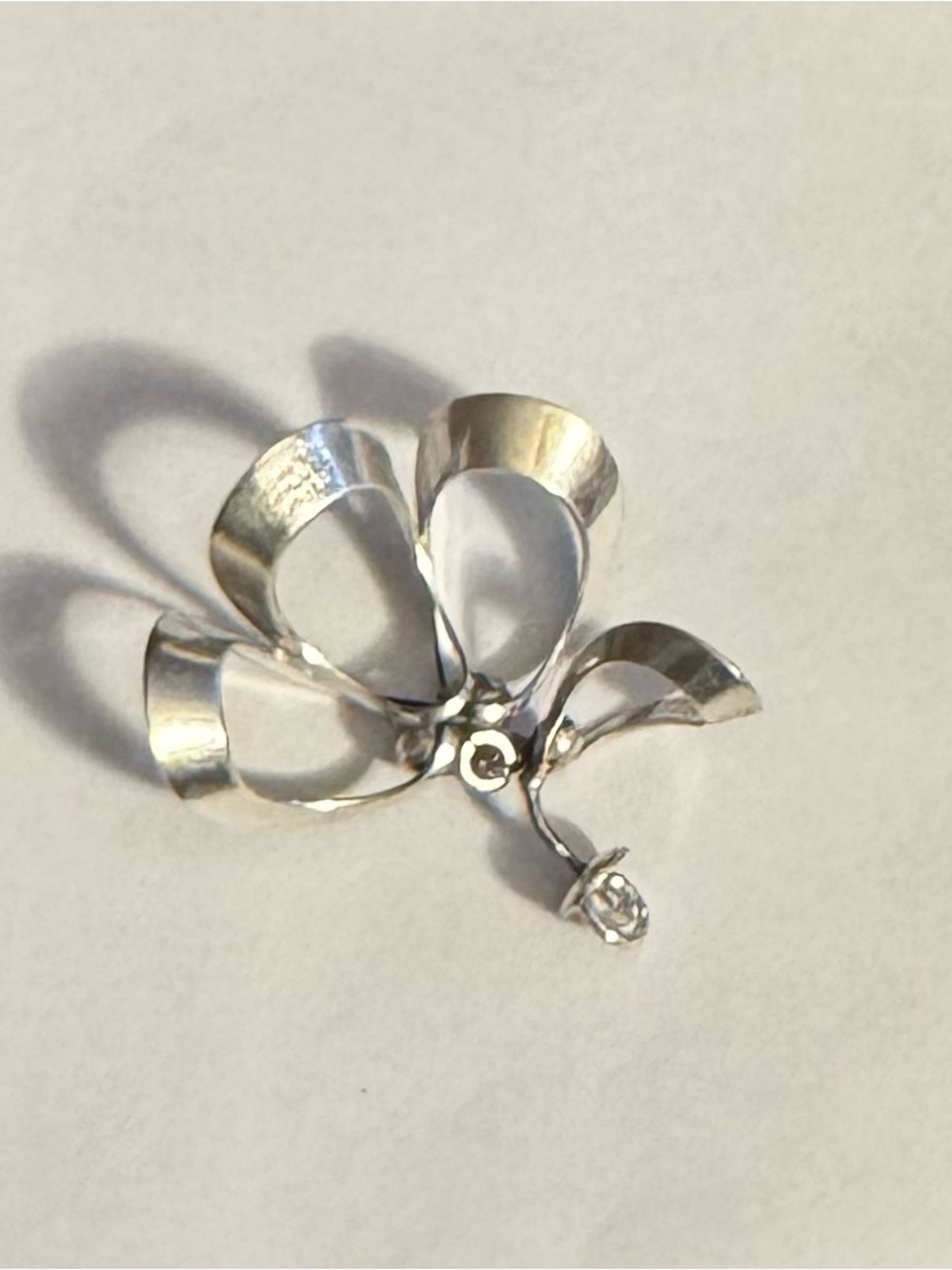 Niels Erik Sterling Silver Floral Loop Screw-Back Earrings - Picture 2 of 6